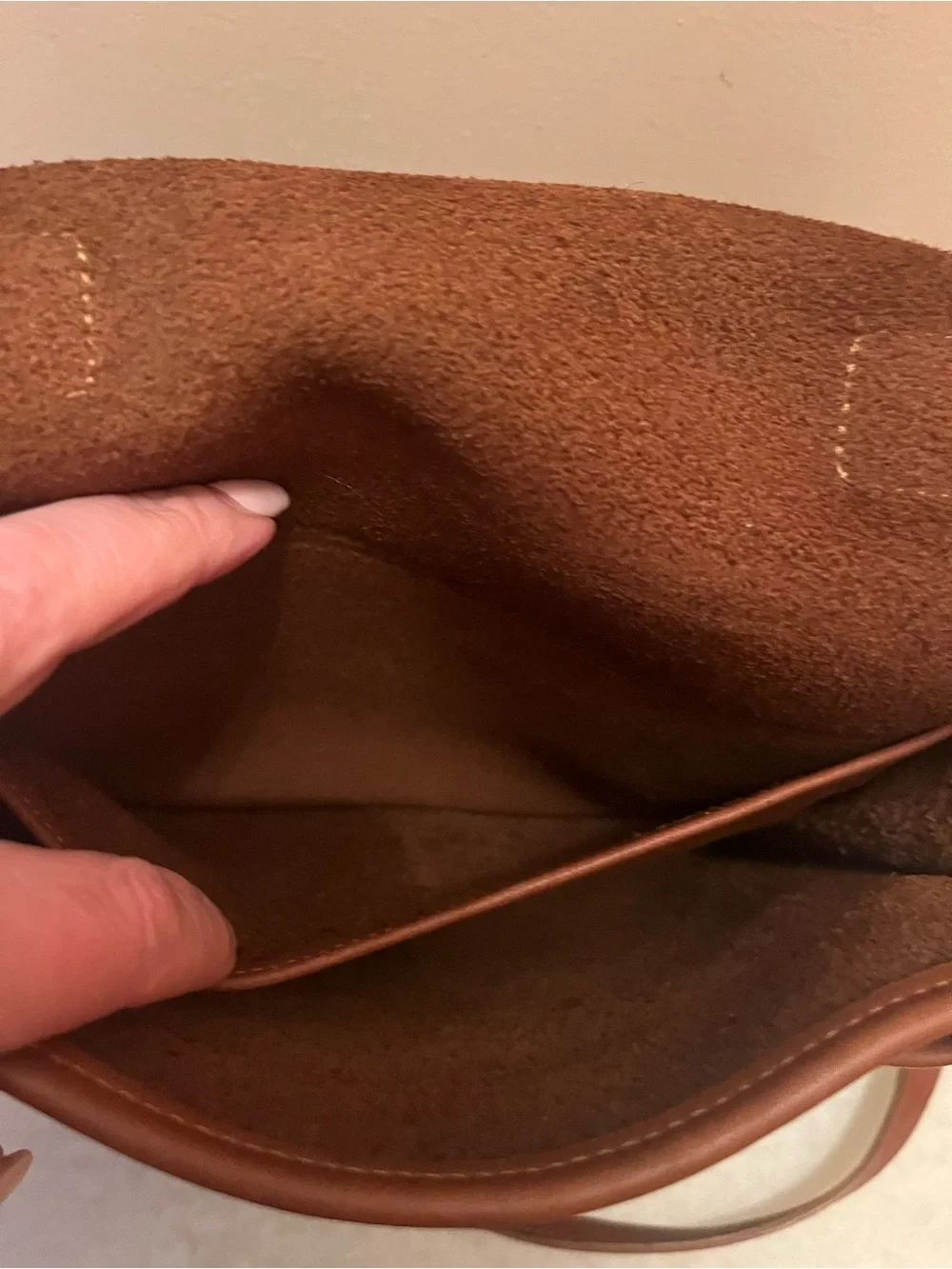 Coach Brown Leather Messenger Bag with Brass Turn-Lock. # E4L-5130